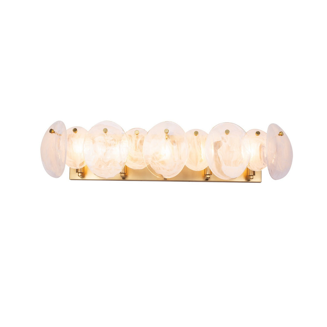 Artcraft Canada - AC12215BR - Five Light Bathroom Vanity - Lily - Brushed Brass