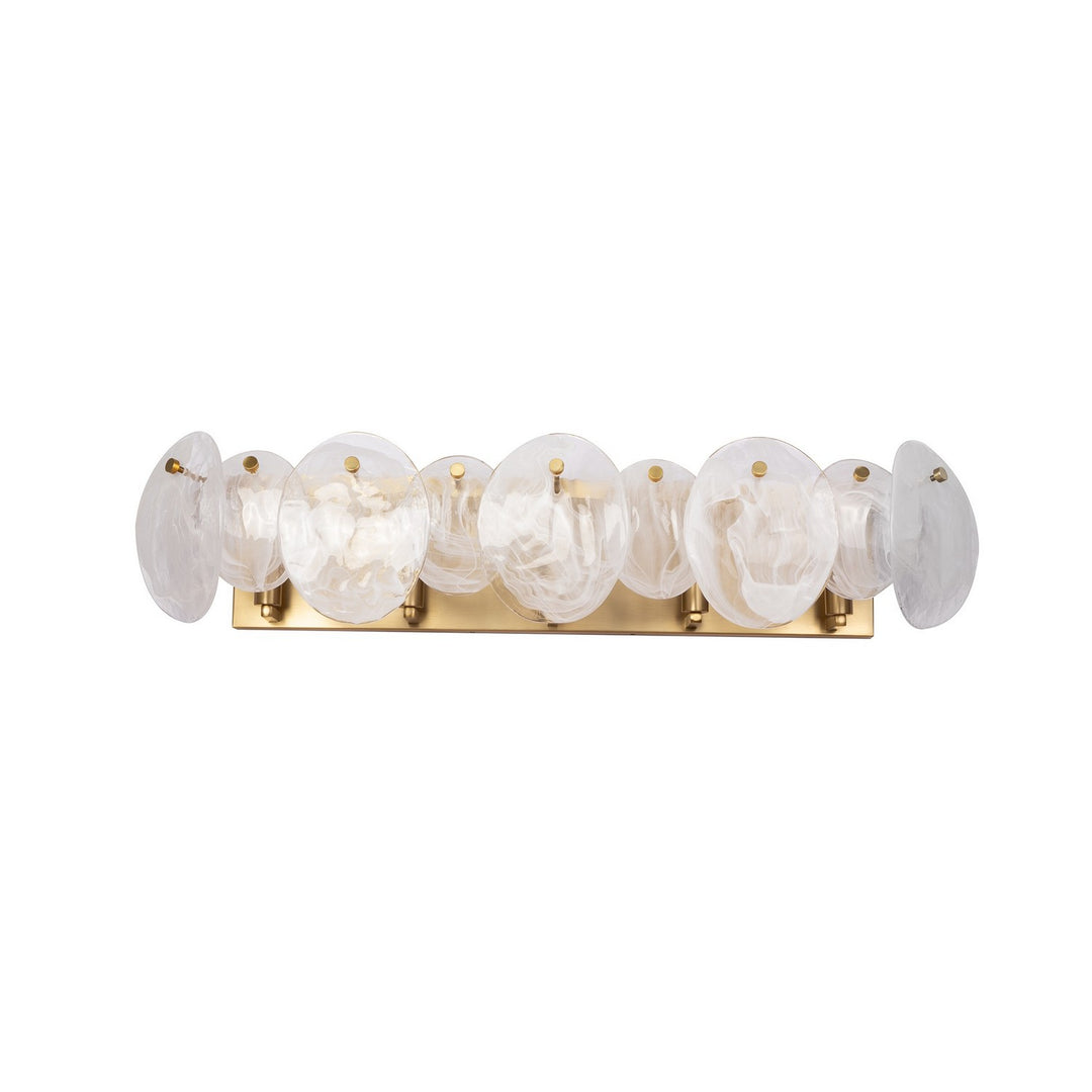Artcraft Canada - AC12215BR - Five Light Bathroom Vanity - Lily - Brushed Brass