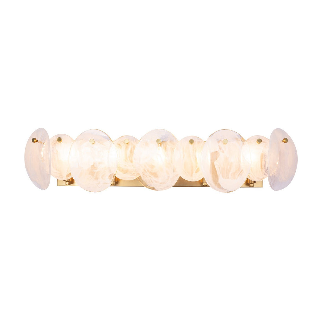 Artcraft Canada - AC12215BR - Five Light Bathroom Vanity - Lily - Brushed Brass