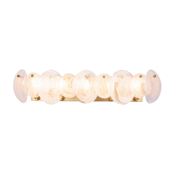 Artcraft Canada - AC12215BR - Five Light Bathroom Vanity - Lily - Brushed Brass