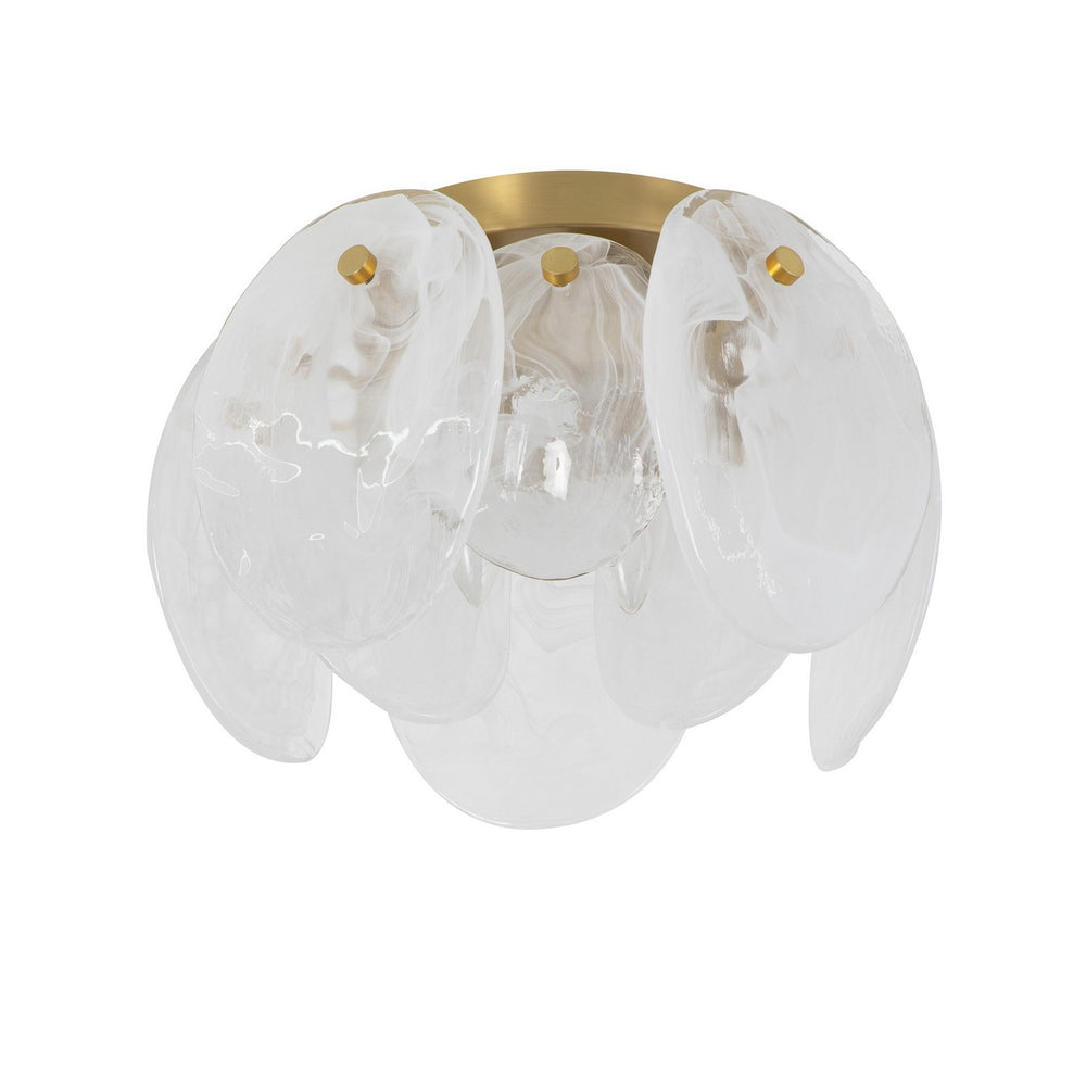 Artcraft Canada - AC12216BR - Three Light Semi Flush Mount - Lily - Brushed Brass