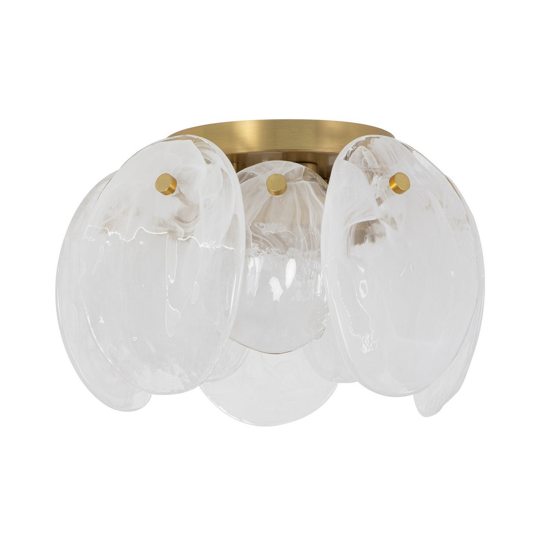 Artcraft Canada - AC12216BR - Three Light Semi Flush Mount - Lily - Brushed Brass