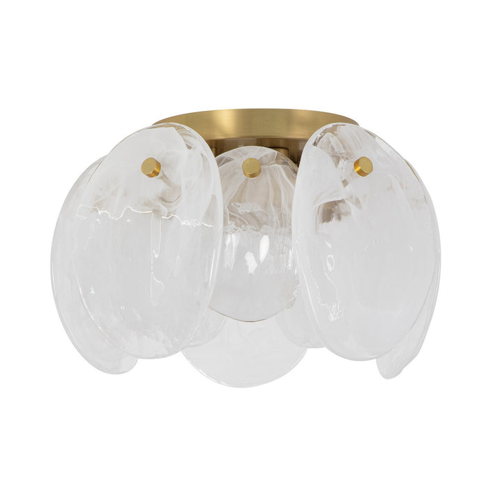 Artcraft Canada - AC12216BR - Three Light Semi Flush Mount - Lily - Brushed Brass