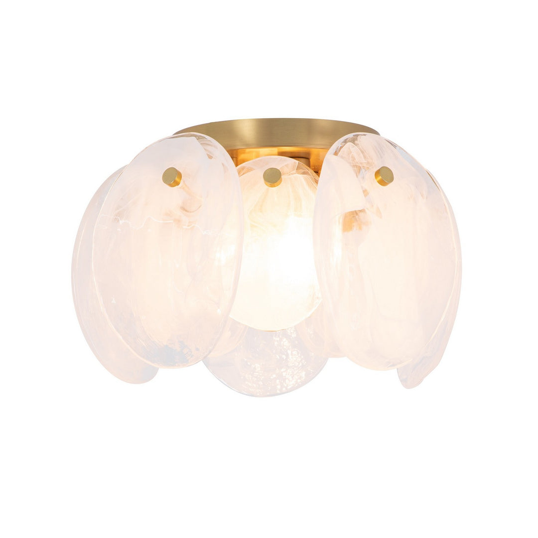 Artcraft Canada - AC12216BR - Three Light Semi Flush Mount - Lily - Brushed Brass