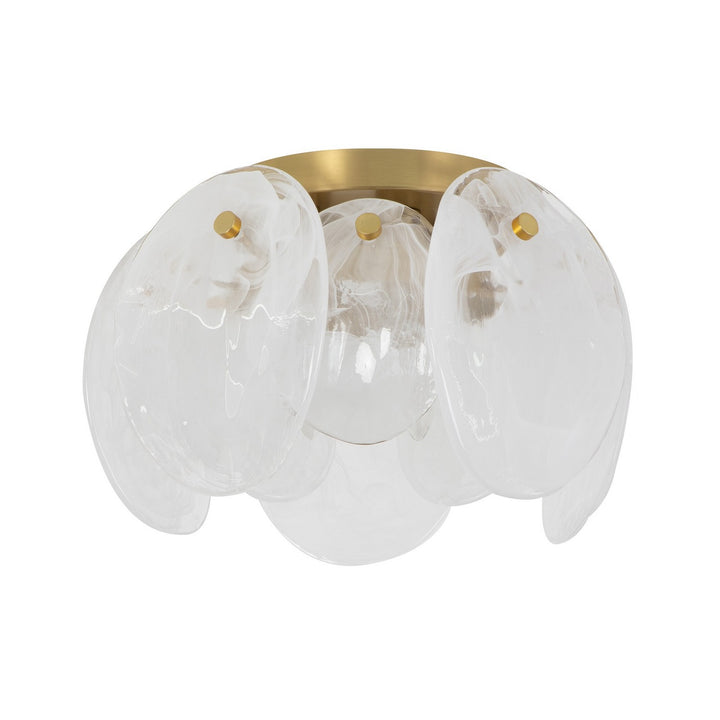 Artcraft Canada - AC12216BR - Three Light Semi Flush Mount - Lily - Brushed Brass