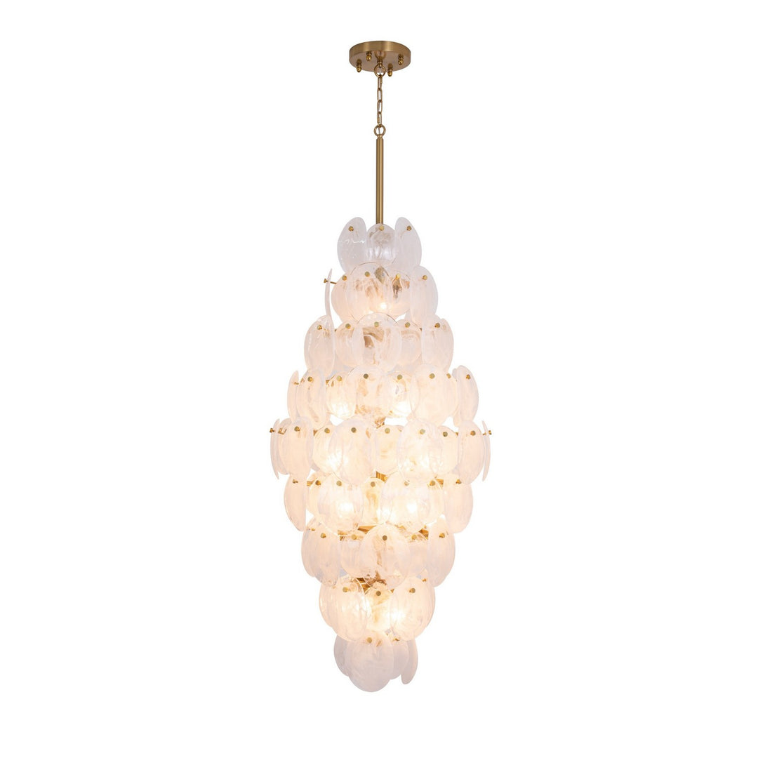 Artcraft Canada - AC12219BR - 15 Light Chandelier - Lily - Brushed Brass