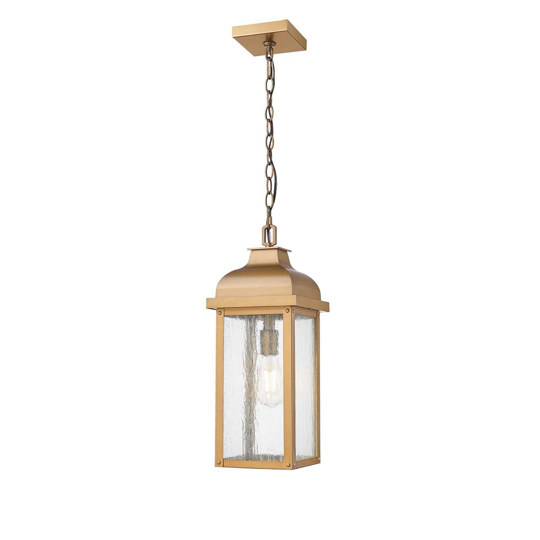Artcraft Canada - AC8185WB - One Light Outdoor Pendant - Madrid - Weathered Brass