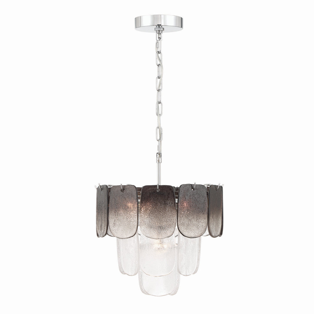 Artcraft Canada - AC12051CS - Five Light Pendant - Bianca - Polished Nickel, Crystalline Smoke