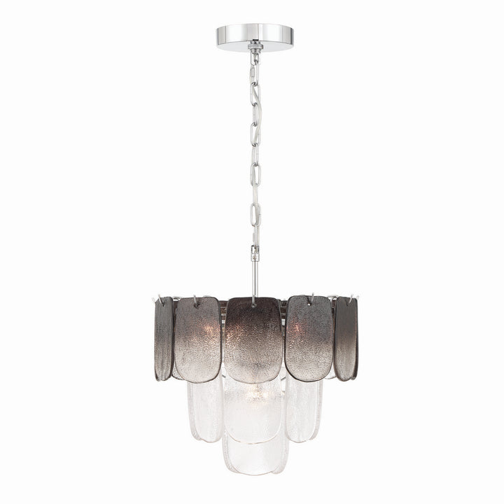 Artcraft Canada - AC12051CS - Five Light Pendant - Bianca - Polished Nickel, Crystalline Smoke