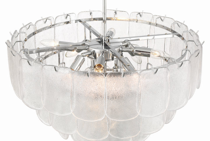Artcraft Canada - AC12052CR - 12 Light Chandelier - Bianca - Polished Nickel, Crystalline