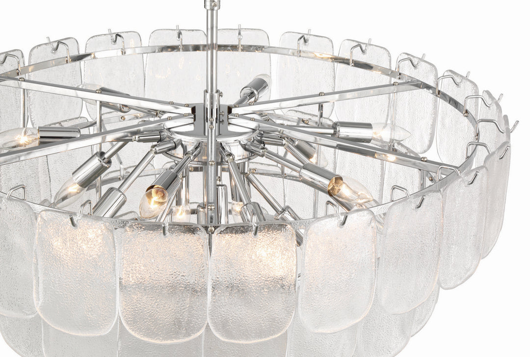Artcraft Canada - AC12053CR - 19 Light Chandelier - Bianca - Polished Nickel, Crystalline