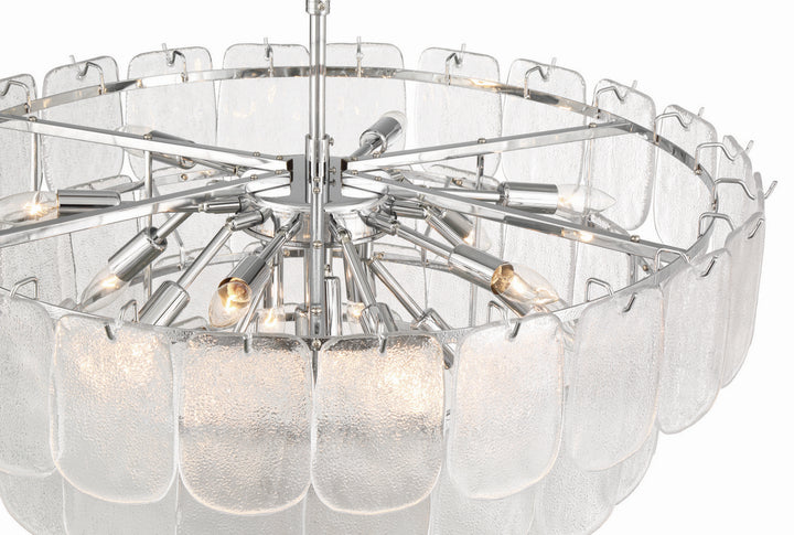 Artcraft Canada - AC12053CR - 19 Light Chandelier - Bianca - Polished Nickel, Crystalline