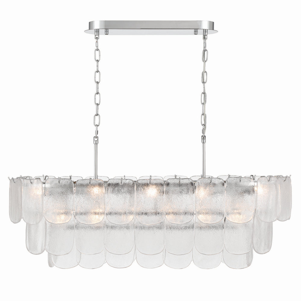 Artcraft Canada - AC12054CR - 12 Light Island Pendant - Bianca - Polished Nickel, Crystalline