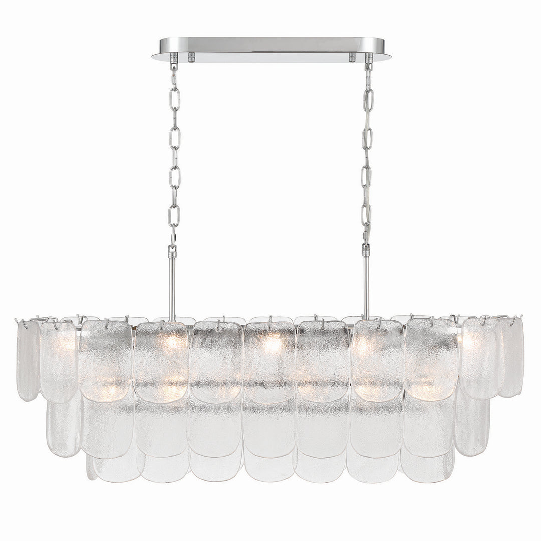 Artcraft Canada - AC12054CR - 12 Light Island Pendant - Bianca - Polished Nickel, Crystalline