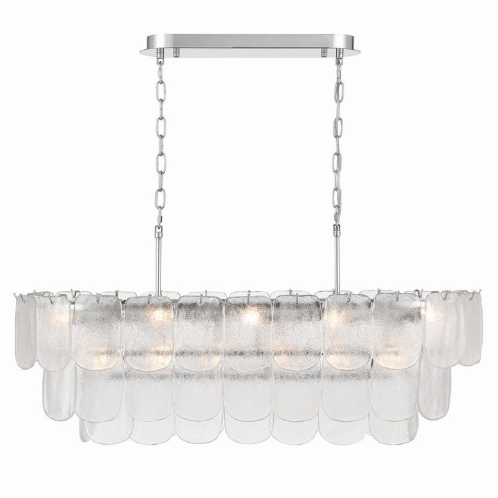 Artcraft Canada - AC12054CR - 12 Light Island Pendant - Bianca - Polished Nickel, Crystalline