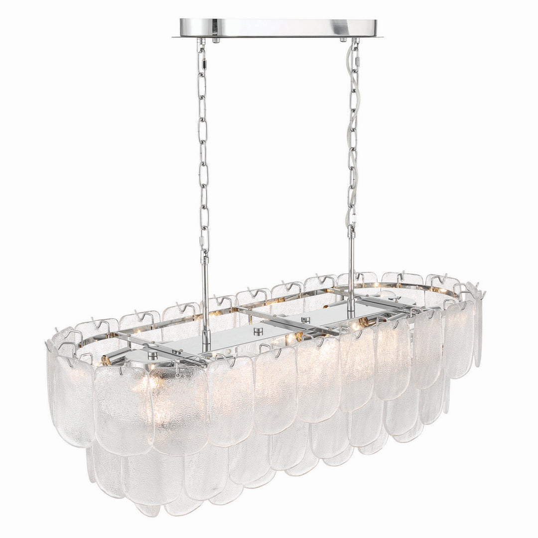 Artcraft Canada - AC12054CR - 12 Light Island Pendant - Bianca - Polished Nickel, Crystalline
