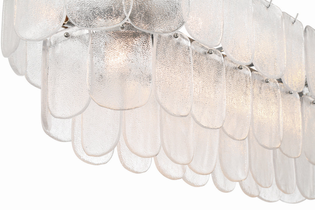 Artcraft Canada - AC12054CR - 12 Light Island Pendant - Bianca - Polished Nickel, Crystalline