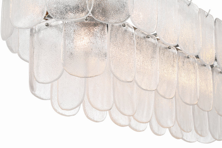 Artcraft Canada - AC12054CR - 12 Light Island Pendant - Bianca - Polished Nickel, Crystalline