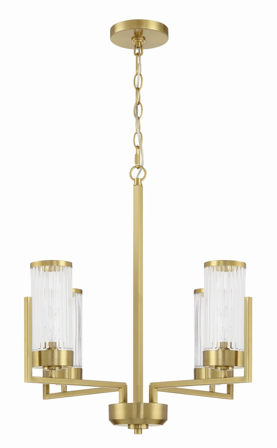 Craftmade Canada - 60124-SB - Four Light Chandelier - Whittley - Satin Brass