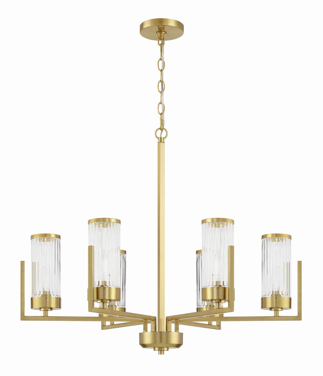 Craftmade Canada - 60126-SB - Six Light Chandelier - Whittley - Satin Brass