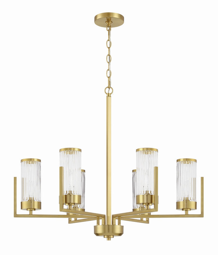 Craftmade Canada - 60126-SB - Six Light Chandelier - Whittley - Satin Brass