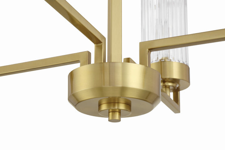Craftmade Canada - 60126-SB - Six Light Chandelier - Whittley - Satin Brass