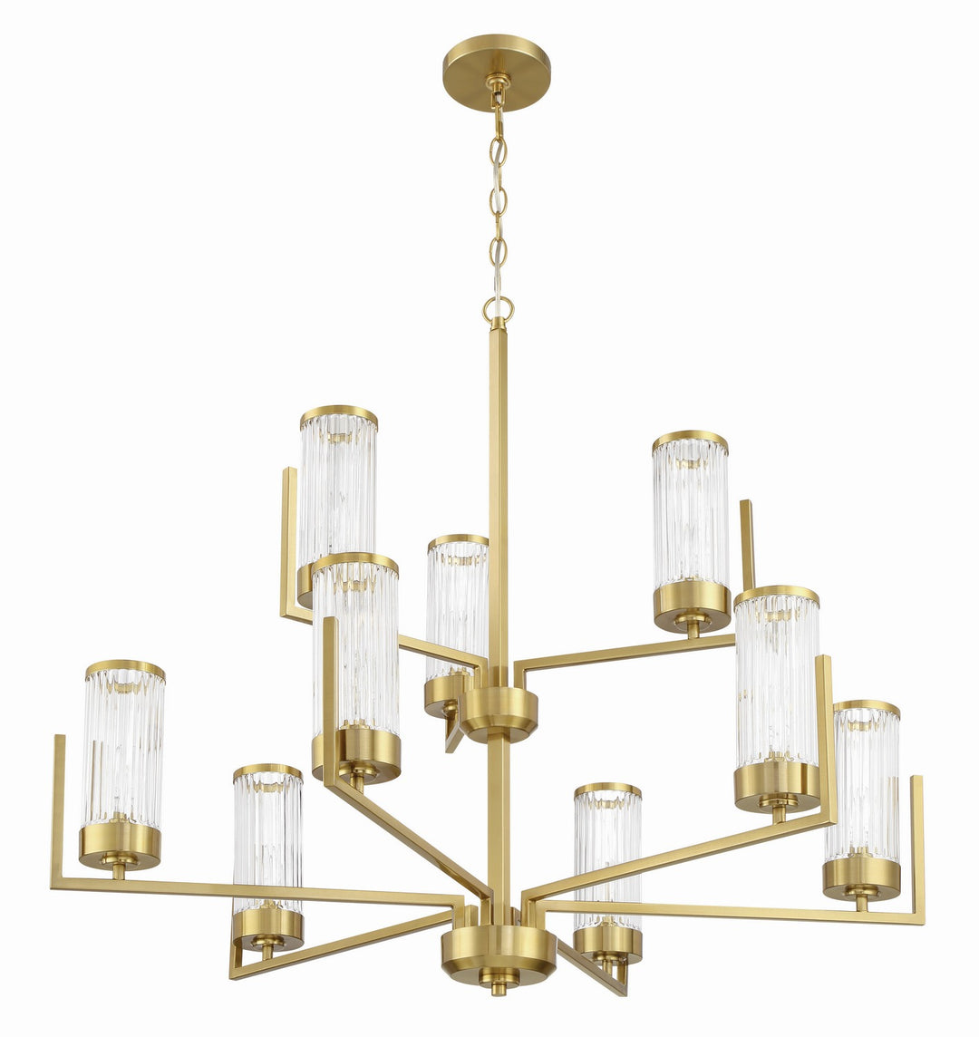 Craftmade Canada - 60129-SB - Nine Light Chandelier - Whittley - Satin Brass
