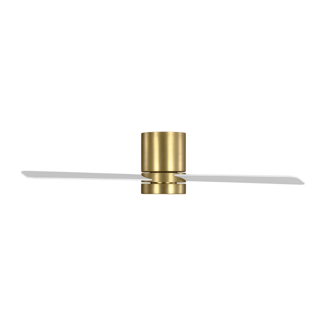 Era 52 Hugger LED 52" Ceiling Fan in Burnished Brass Generation Lighting Canada