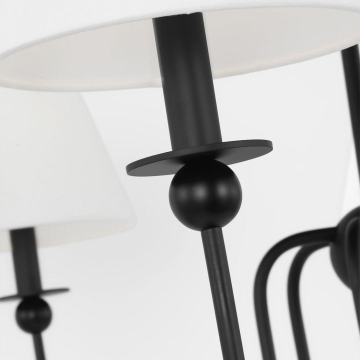Visual Comfort Studio Canada - DJC1246MBK - Six Light Chandelier - Elsay - Midnight Black