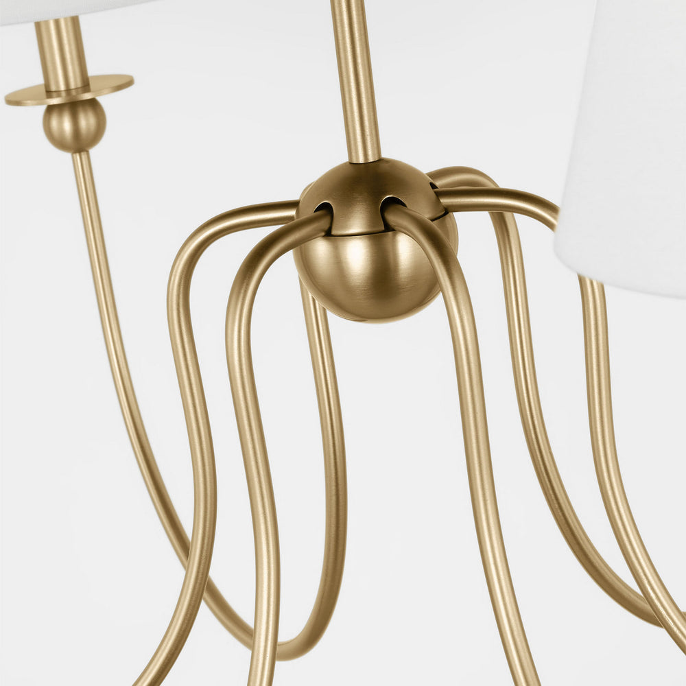 Visual Comfort Studio Canada - DJC1246SB - Six Light Chandelier - Elsay - Satin Brass
