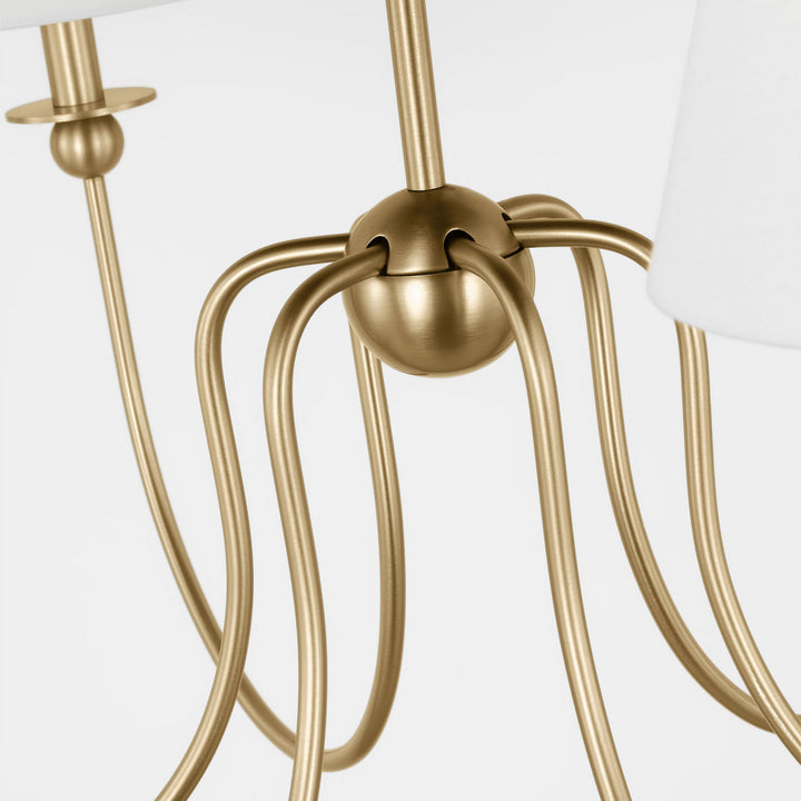 Visual Comfort Studio Canada - DJC1246SB - Six Light Chandelier - Elsay - Satin Brass