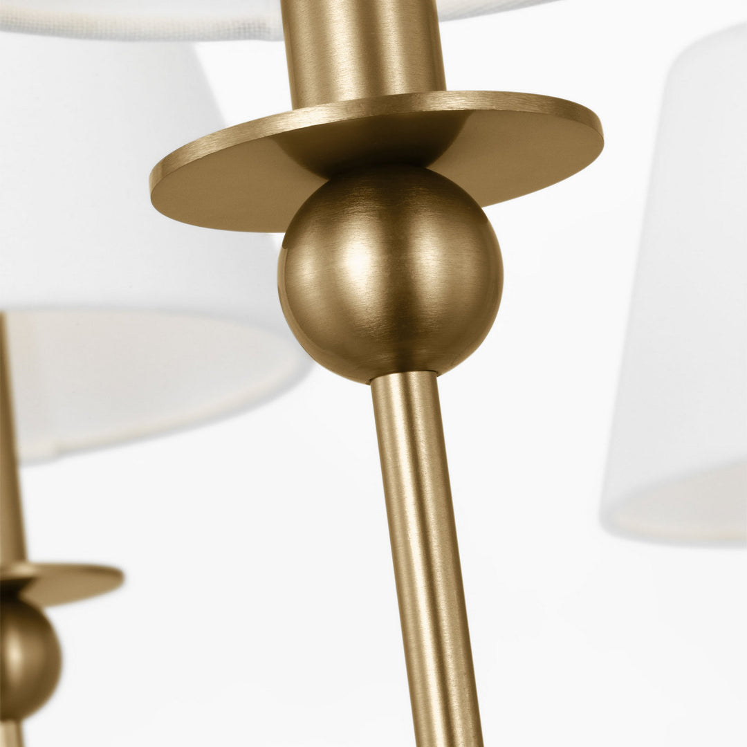 Visual Comfort Studio Canada - DJC1246SB - Six Light Chandelier - Elsay - Satin Brass