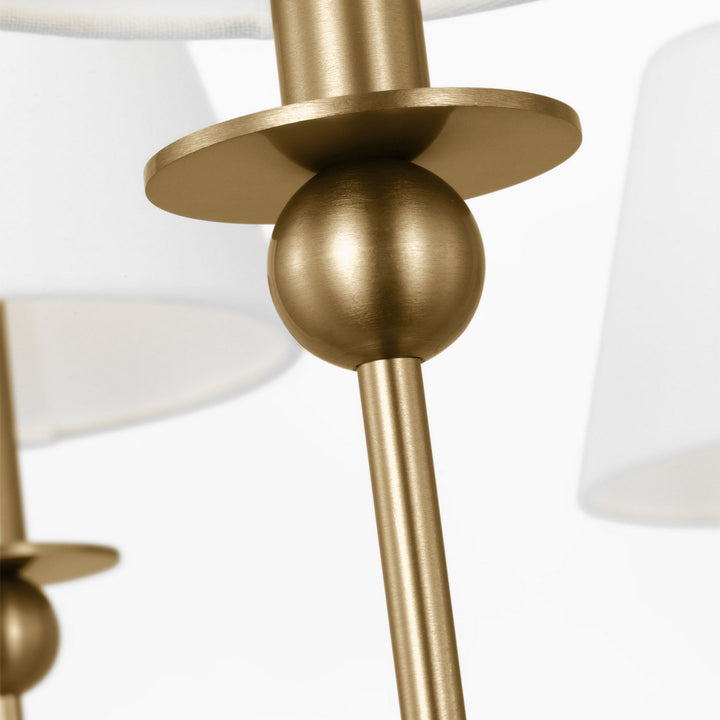 Visual Comfort Studio Canada - DJC1246SB - Six Light Chandelier - Elsay - Satin Brass