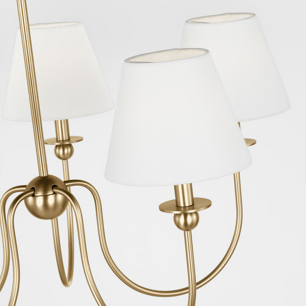 Visual Comfort Studio Canada - DJC1255SB - Five Light Chandelier - Elsay - Satin Brass