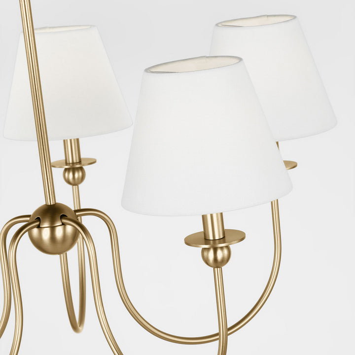 Visual Comfort Studio Canada - DJC1255SB - Five Light Chandelier - Elsay - Satin Brass