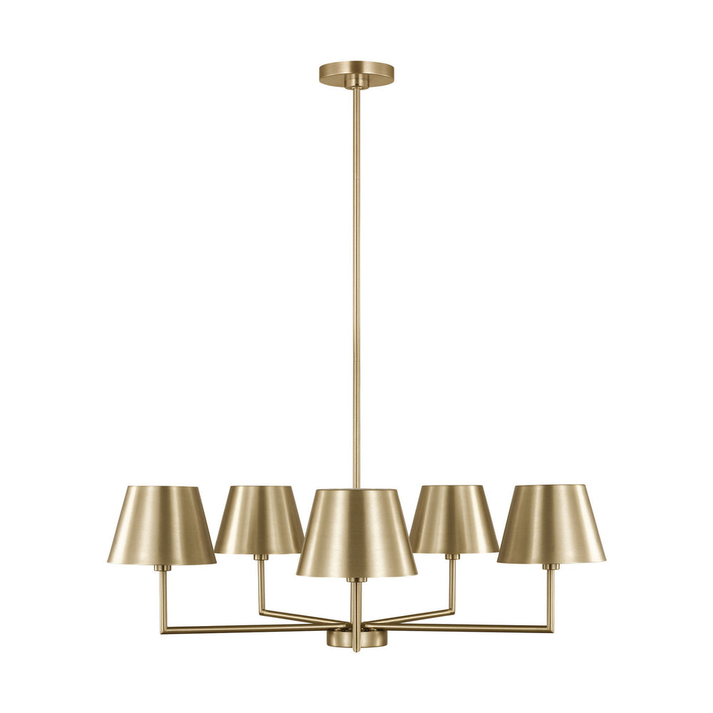Visual Comfort Studio Canada - DJC1265SB - Five Light Chandelier - Ender - Satin Brass
