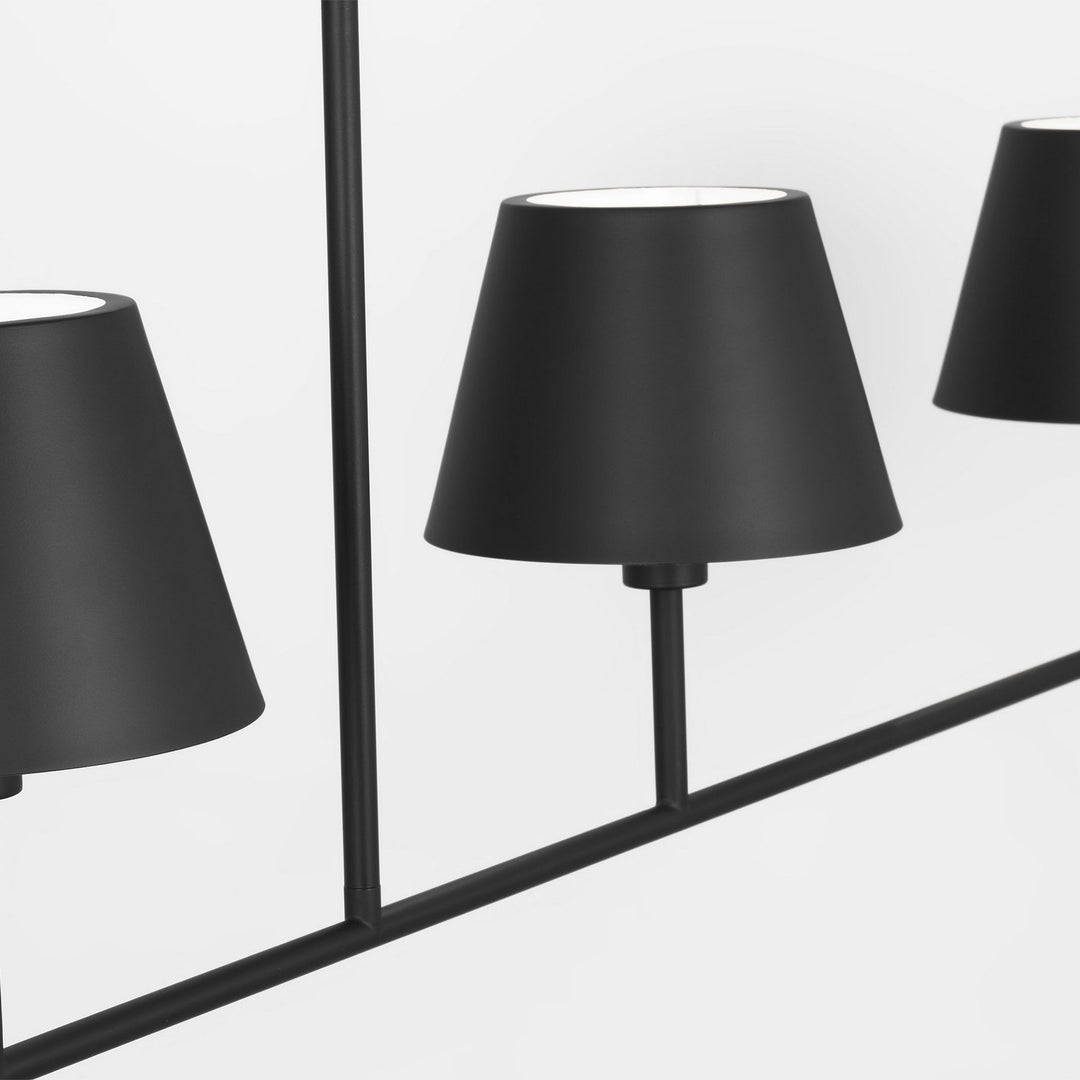 Visual Comfort Studio Canada - DJC1274MBK - Four Light Linear Chandelier - Ender - Midnight Black