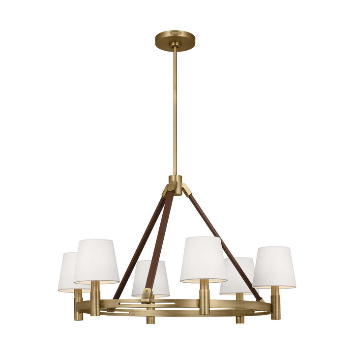 Visual Comfort Studio Canada - LC1246TWB - Six Light Chandelier - Grayson - Time Worn Brass