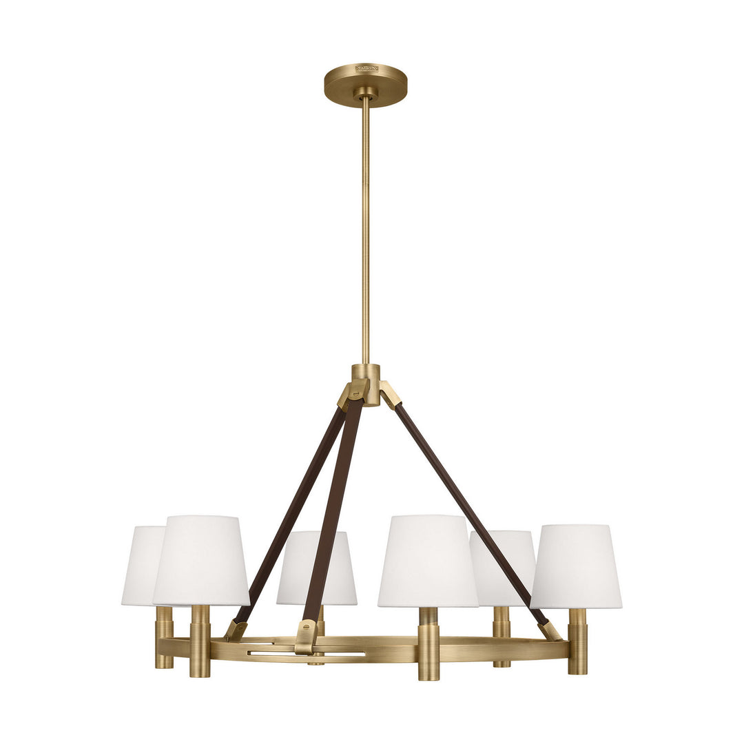Visual Comfort Studio Canada - LC1246TWB - Six Light Chandelier - Grayson - Time Worn Brass
