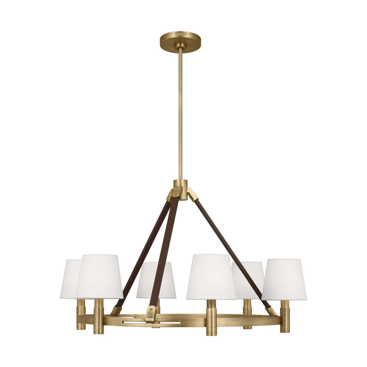 Visual Comfort Studio Canada - LC1246TWB - Six Light Chandelier - Grayson - Time Worn Brass