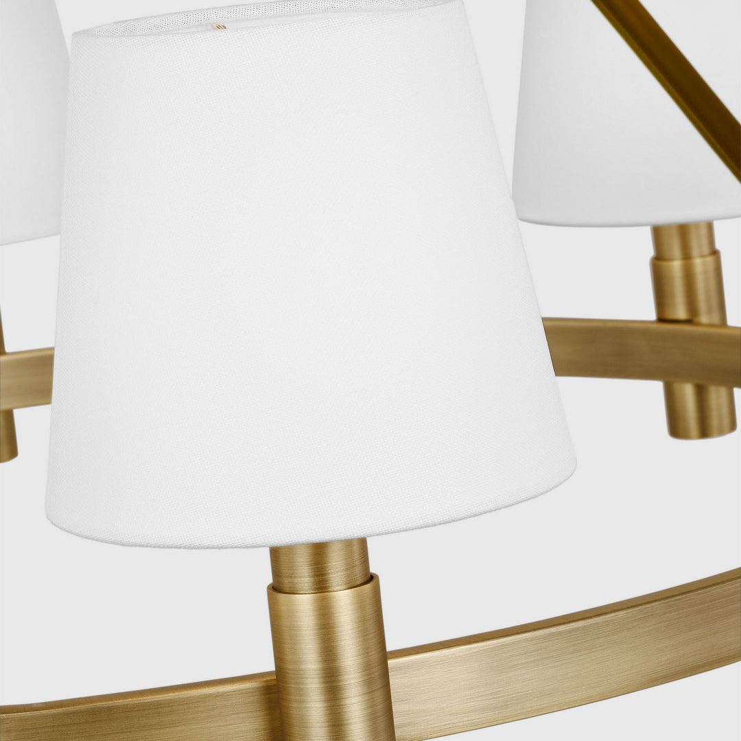 Visual Comfort Studio Canada - LC1246TWB - Six Light Chandelier - Grayson - Time Worn Brass