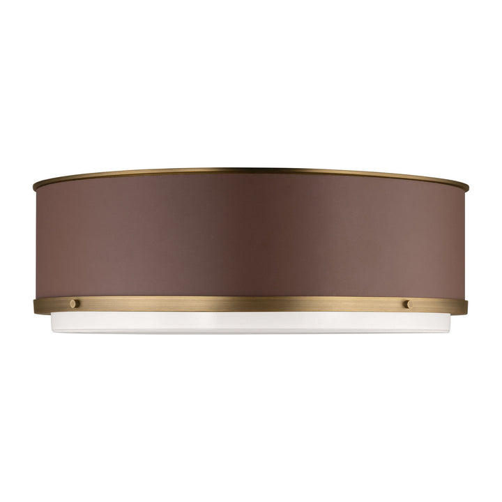 Visual Comfort Studio Canada - LF1053TWB - Three Light Flush Mount - Marlow - Time Worn Brass