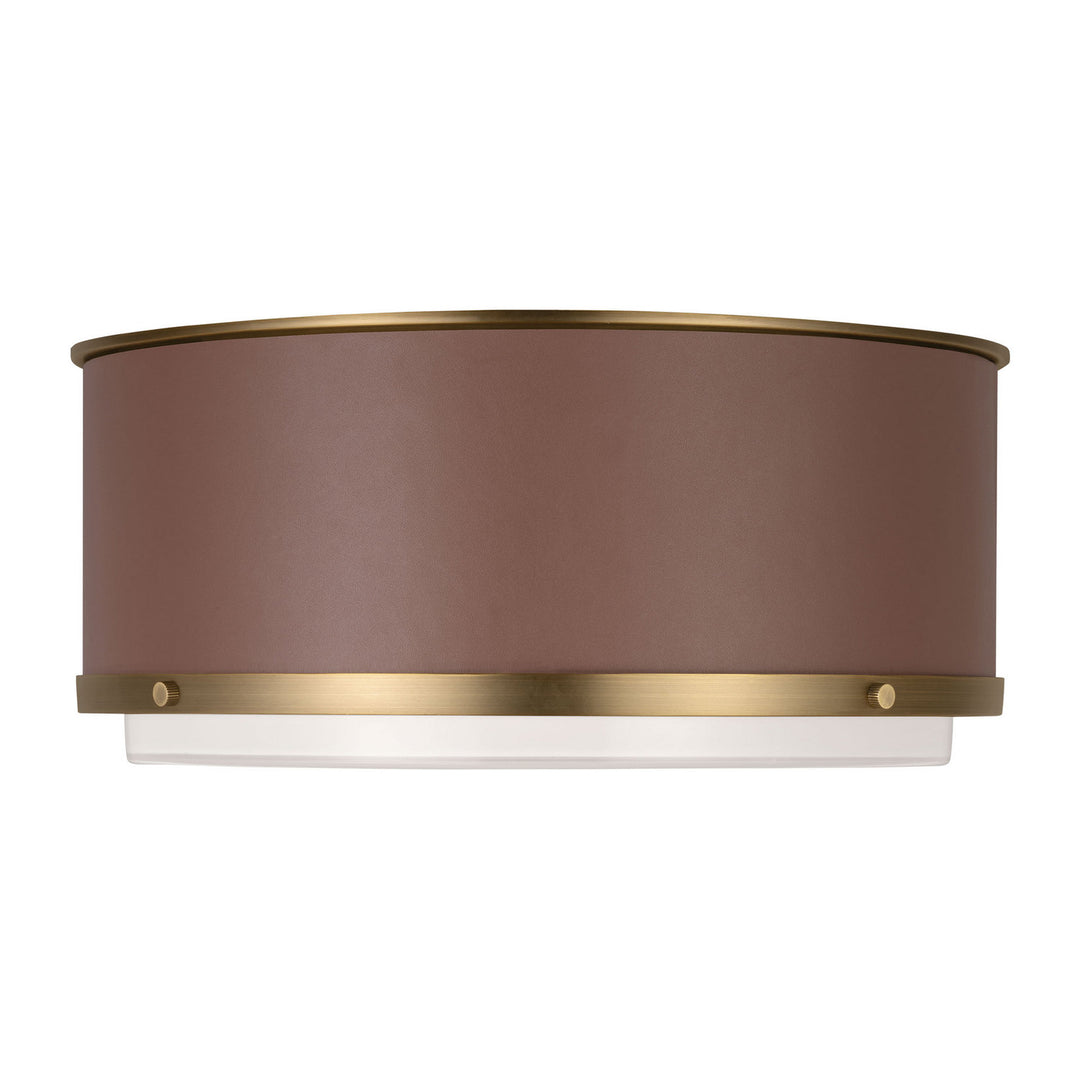 Visual Comfort Studio Canada - LF1062TWB - Two Light Flush Mount - Marlowe - Time Worn Brass