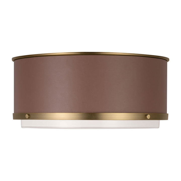Visual Comfort Studio Canada - LF1062TWB - Two Light Flush Mount - Marlowe - Time Worn Brass