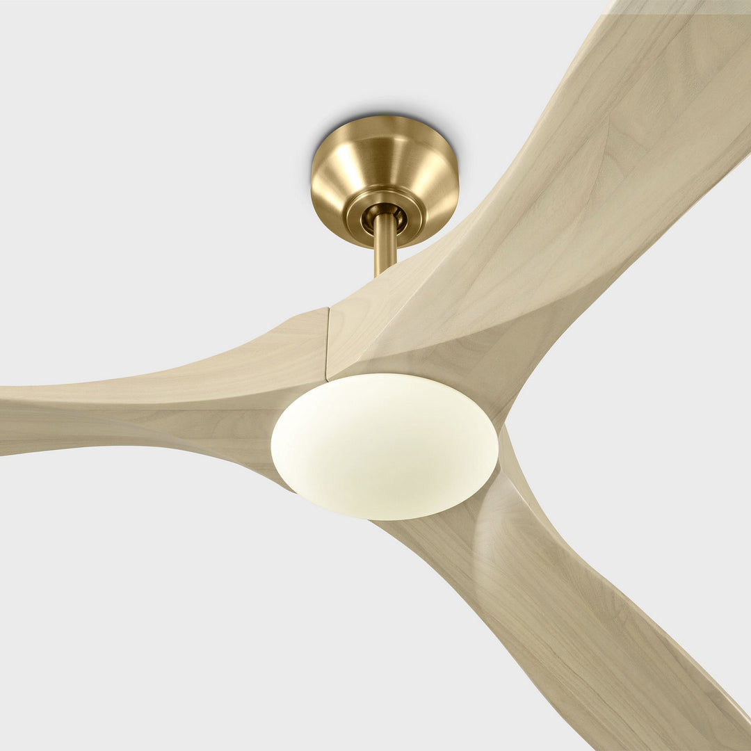 Visual Comfort Fan Canada - 3MAVSM70BBSWWOD - 70" Ceiling Fan - Maverick - Burnished Brass