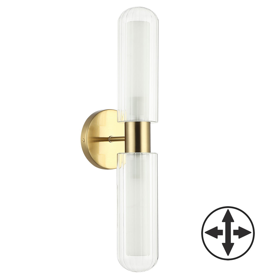 Dainolite Canada - BBA-192W-AGB - Two Light Wall Sconce - Balbina - Aged Brass