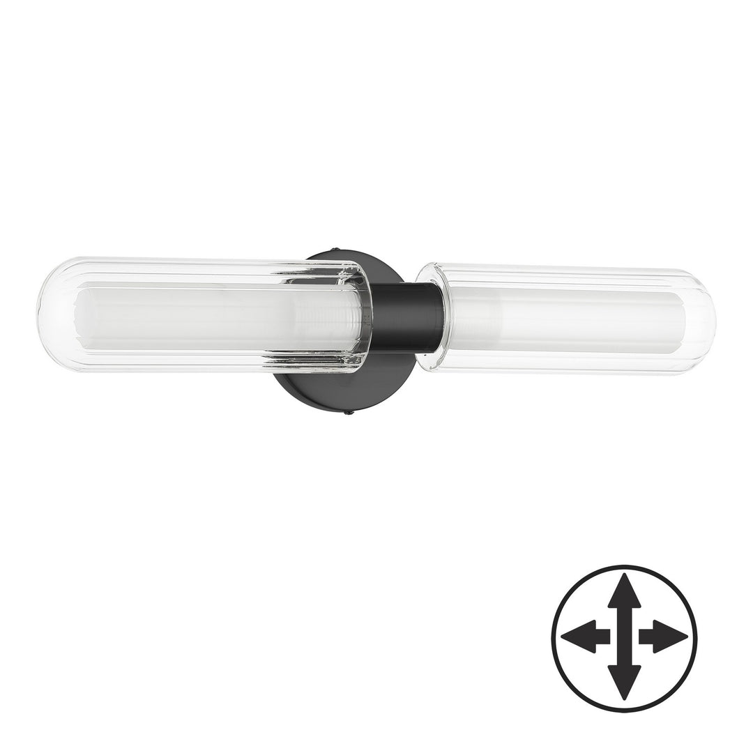Dainolite Canada - BBA-192W-MB - Two Light Wall Sconce - Balbina - Matte Black