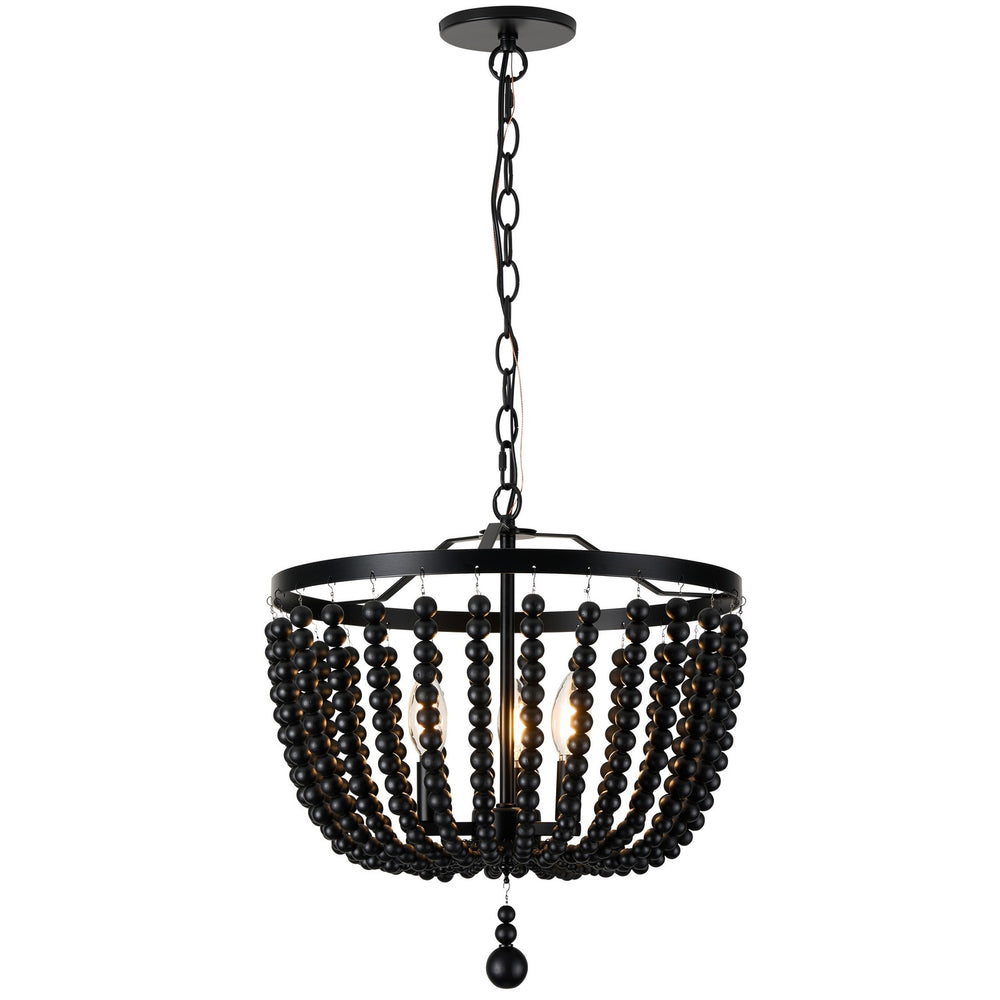 Dainolite Canada - BGT-163P-MB - Three Light Pendant - Bridget - Matte Black