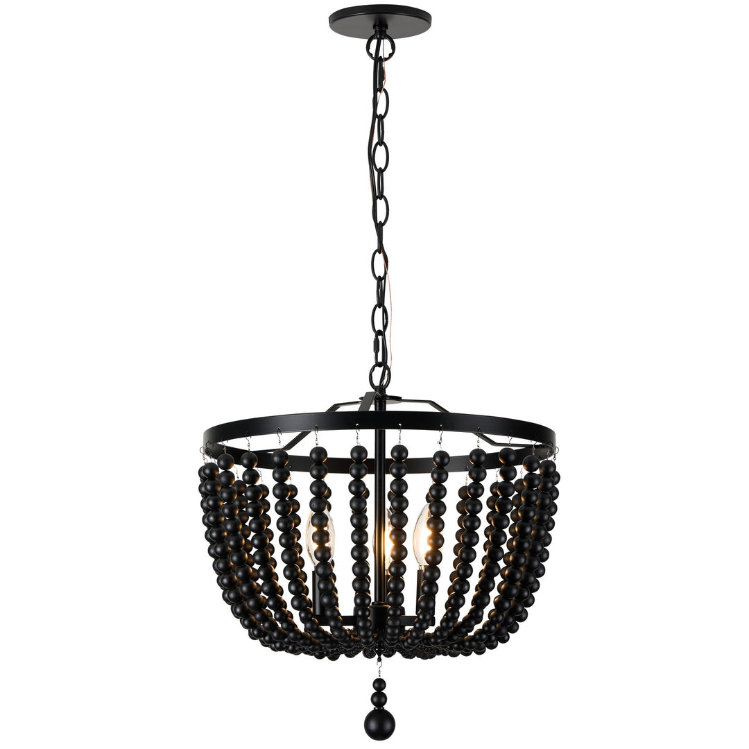 Dainolite Canada - BGT-163P-MB - Three Light Pendant - Bridget - Matte Black