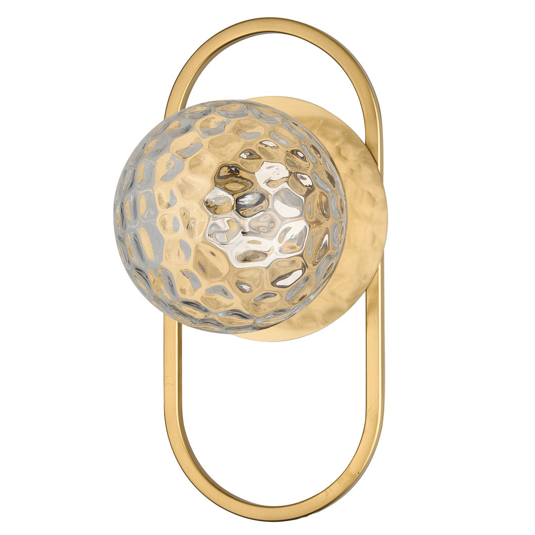 Dainolite Canada - BUR-121W-AGB-CLR - One Light Wall Sconce - Burlat - White
